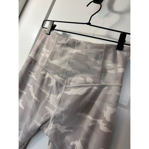 Athleta Women's Camo Elation 7/8 Tight Stretch Activewear Gray Cream Size Small - Picture 8 of 14